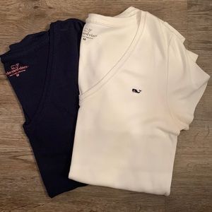 Lot of 2 Vineyard Vines V-Neck T-shirts